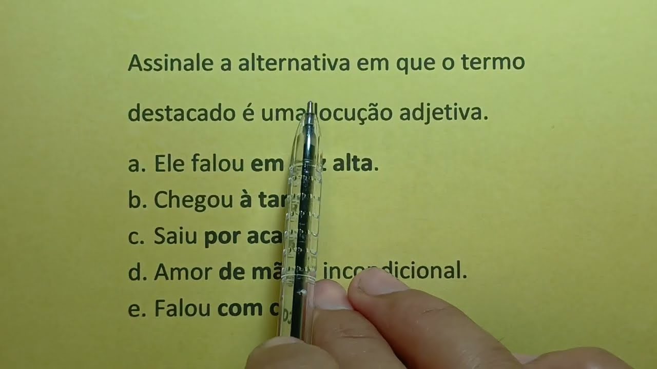 LOCUÇÃO ADJETIVA E LOCUÇÃO ADVERBIAL. #línguaportuguesa #professor #enem #concursopublico #concurso