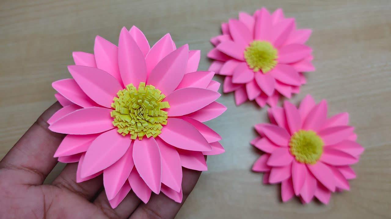 Easy Paper Flowers | kagojer ful banano | Paper craft