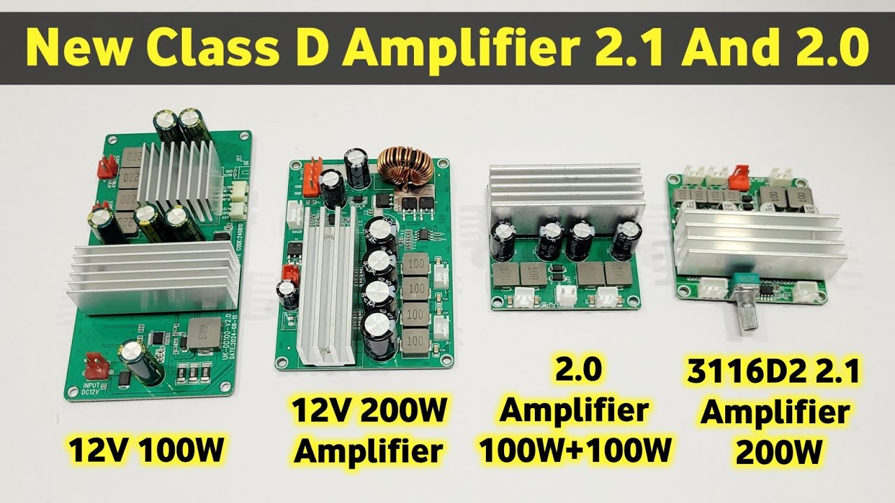 2.1 • 2025 New Class D Amplifier | Original TPA3116D2 | 100W 200W Amplifier • You Like Electronic