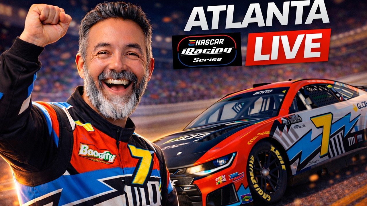 🔴LIVE - EM BUSCA da GLÓRIA em ATLANTA - NASCAR iR SERIES #2 !luvas !globaldata !simulacao !simube