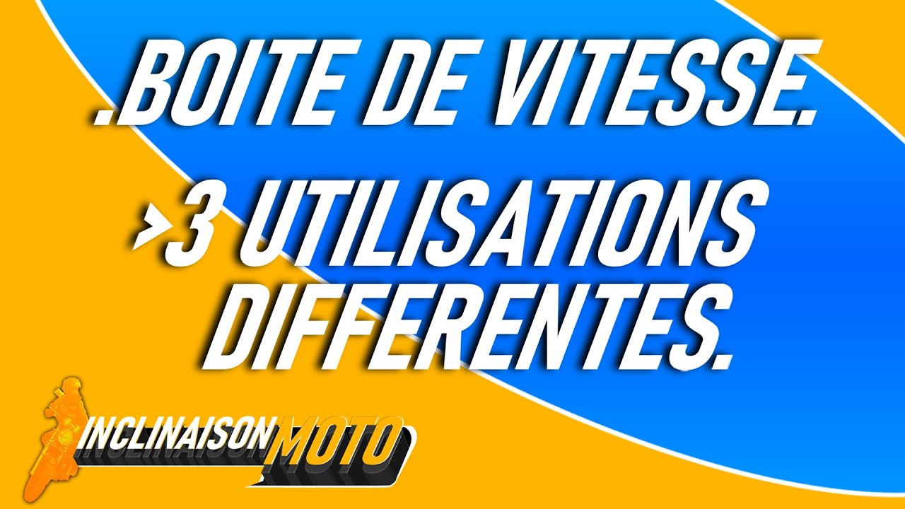je vous explique comment utiliser votre boite de vitesse de différentes manières.