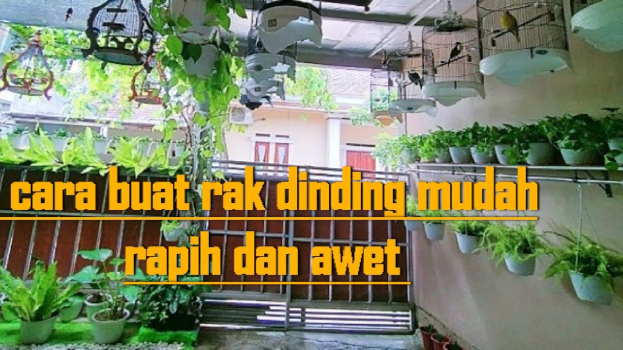 CARA MEMBUAT AMBALAN RAK DINDING UNTUK TANAMAN