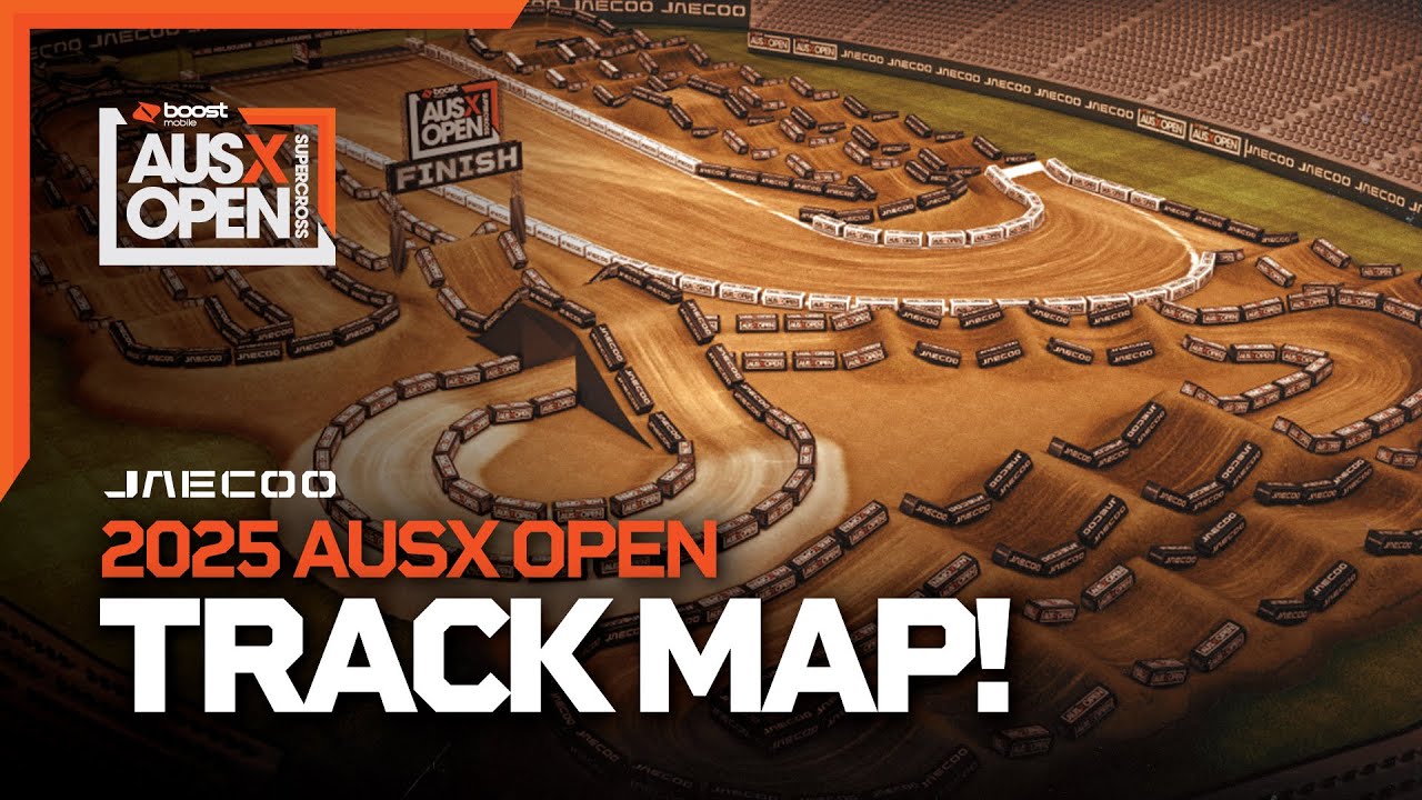 2025 AUSX Open Track Map Unveiled | Marvel Stadium | Jaecoo Official Layout