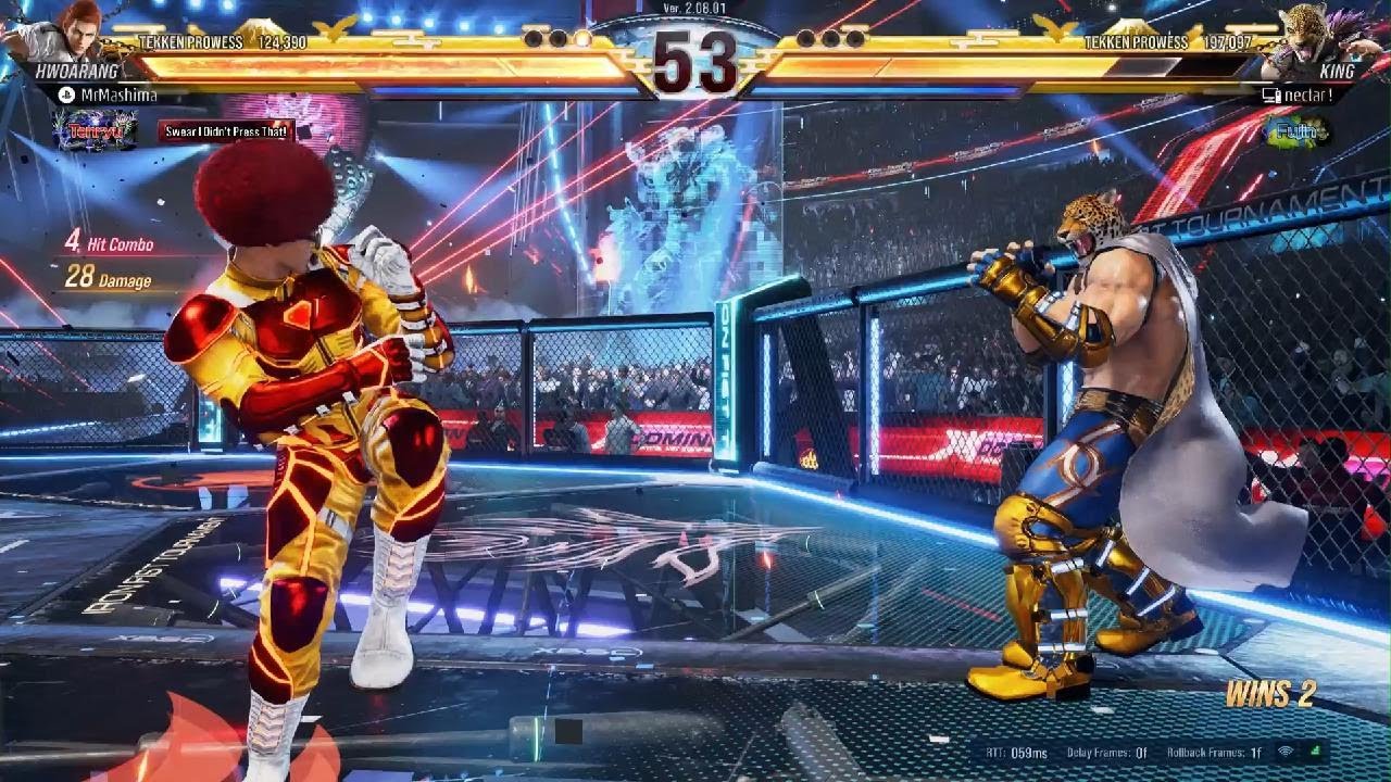 Hwoarang vs King Tekken 8
