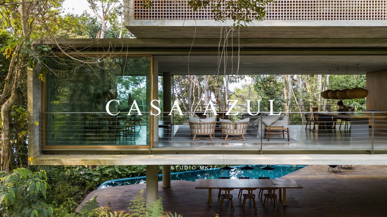 Casa Azul - Дизайн бетонного дома у пляжа, который живет в гармонии с природой