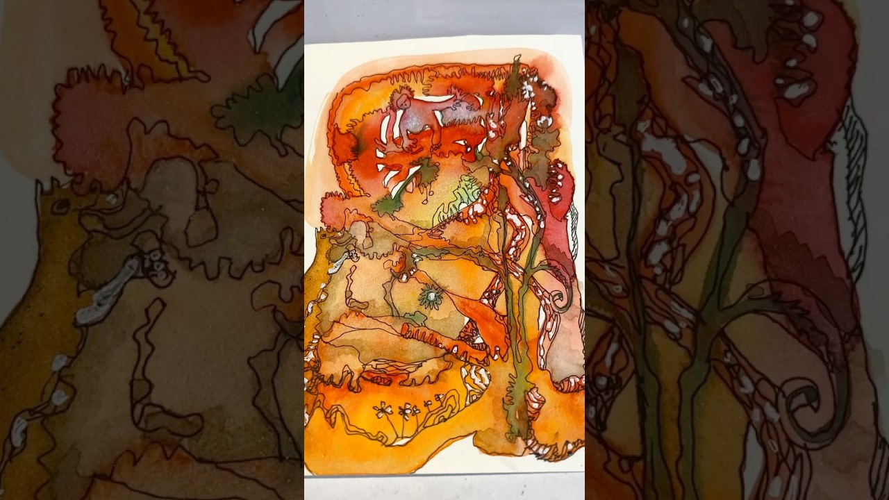 Serie: 30 Tage Intuitives Malen &ndash; Dein t&auml;glicher Kreativ-Impuls. #intuitiveart #elenabuechel