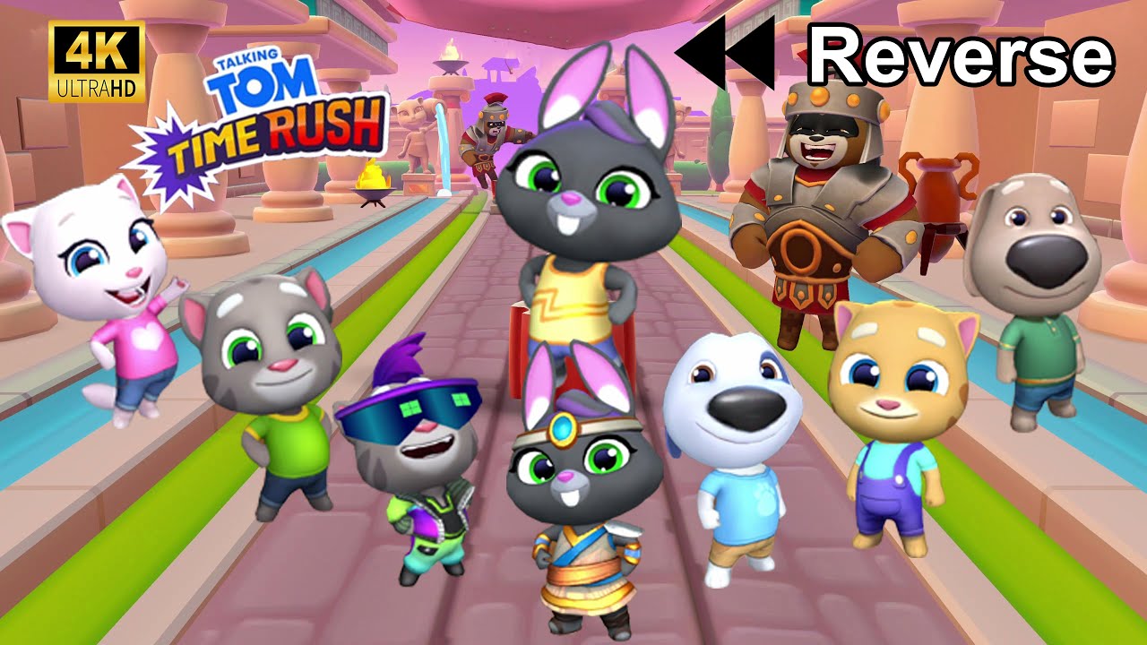 Talking Tom Time Rush Gameplay / Walkthrough Unlock Level 171 - 182 Reverse 4K (FHD) Fullscreen