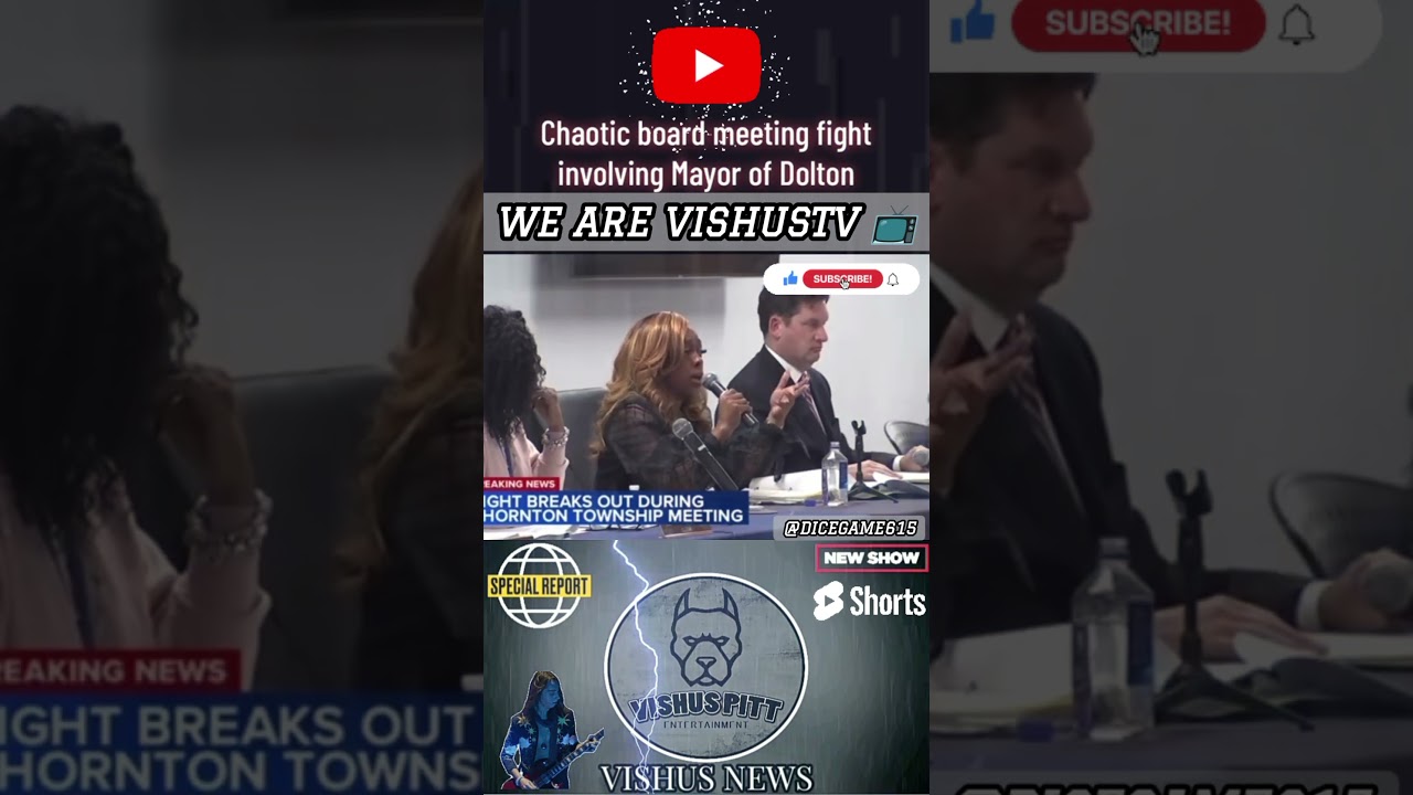 Super Mayor Tiffany Henyard Meeting Brakes Out Into A Fight... #VishusTv 📺  #TiffanyHenyard #fight