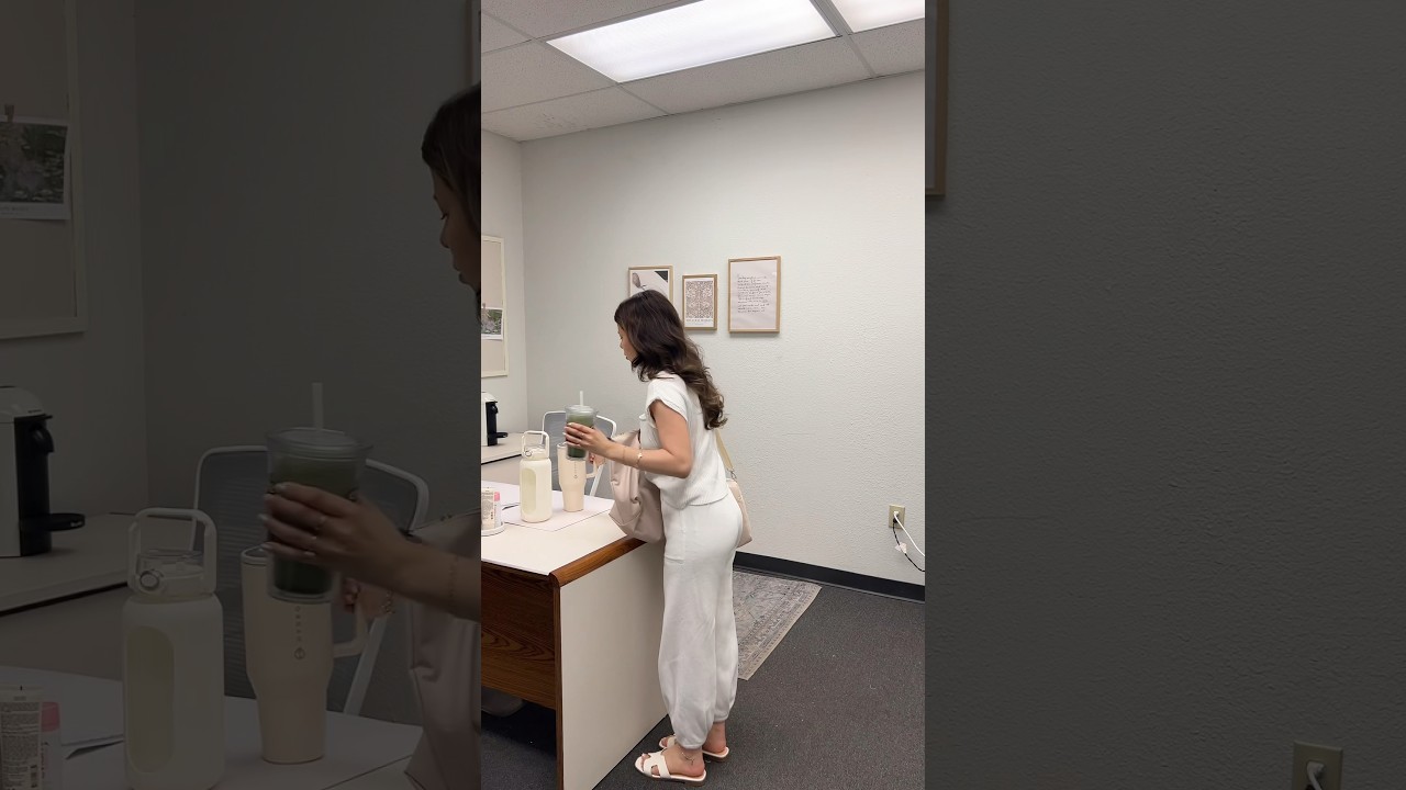 Come to work with me asmr morning routine 🤍