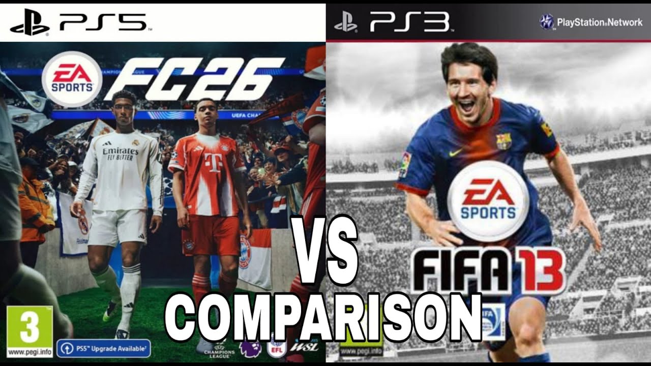 EA FC 26 PS5 против FIFA 13 PS3
