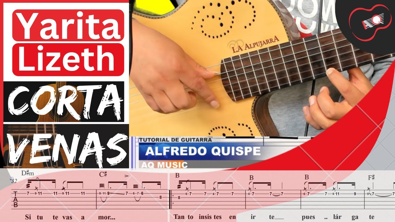 Cómo Tocar en Guitarra Corta Venas de Yarita Lizeth [TUTORIAL] [PUNTEO ACORDES] [TABS]