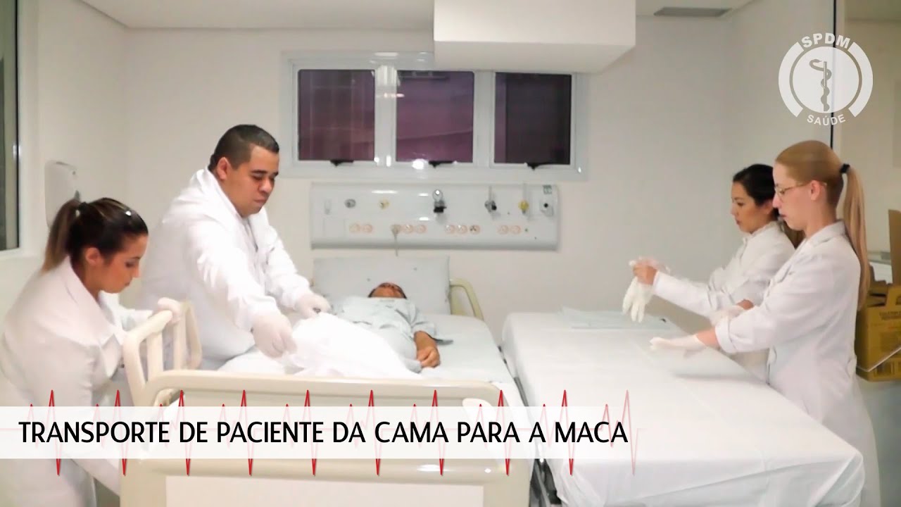 Transporte de Paciente da Cama para a Maca