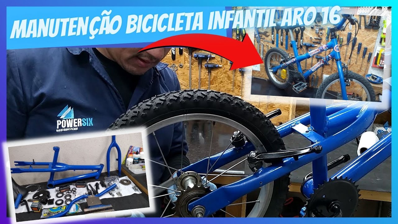 montagem bike aro 16 | Reforma ouro bicicleta infantil aro 16