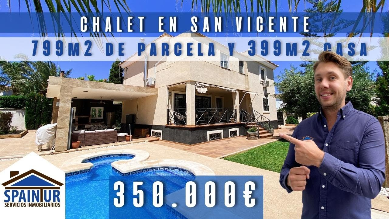 COMPRAR CHALET CON PISCINA EN SAN VICENTE - VILLAMONTES 350.000 EUR | ALICANTE | SPAINTUR | SA1162