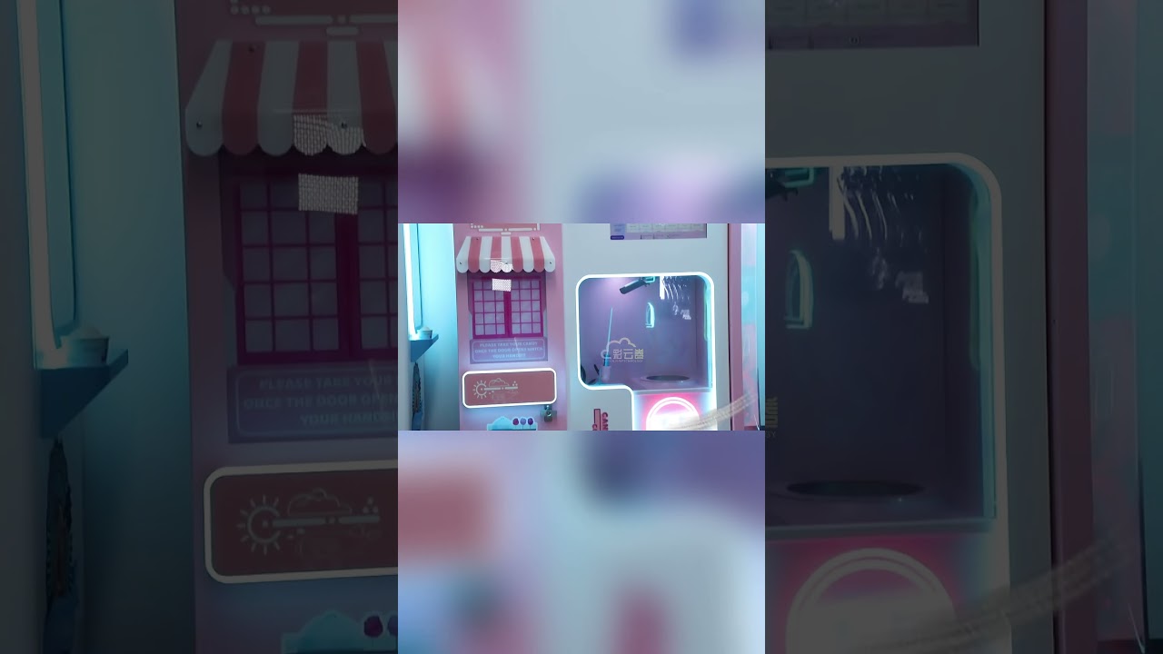 CT580 Pink-Cotton Candy Vending Machine #caiyunjuan #cottoncandyvendingmachine #cottoncandymachine