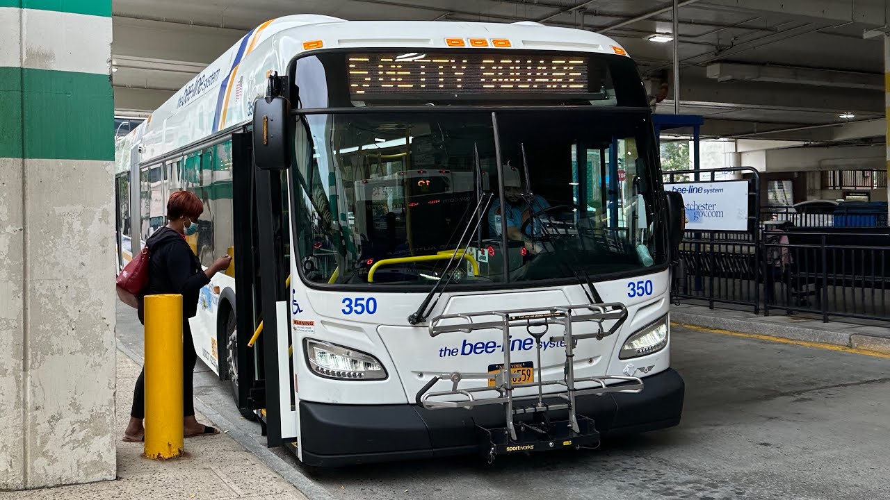 The Bee-Line System: 2019 New Flyer XDE60 #350 onboard on route 5 from White Plains to Getty Square