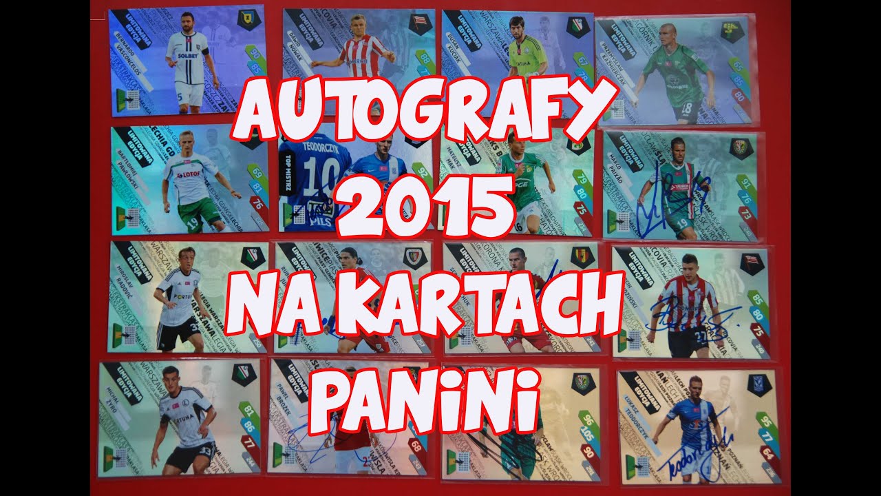 Panini Ekstraklasa 2015 - autografy i karty limitowane. Moje kolekcje.