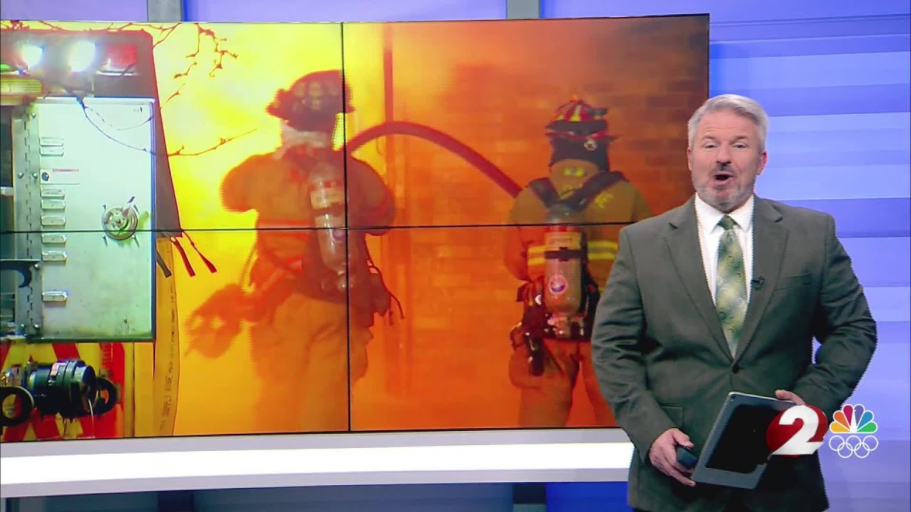 How firefighters work in snow