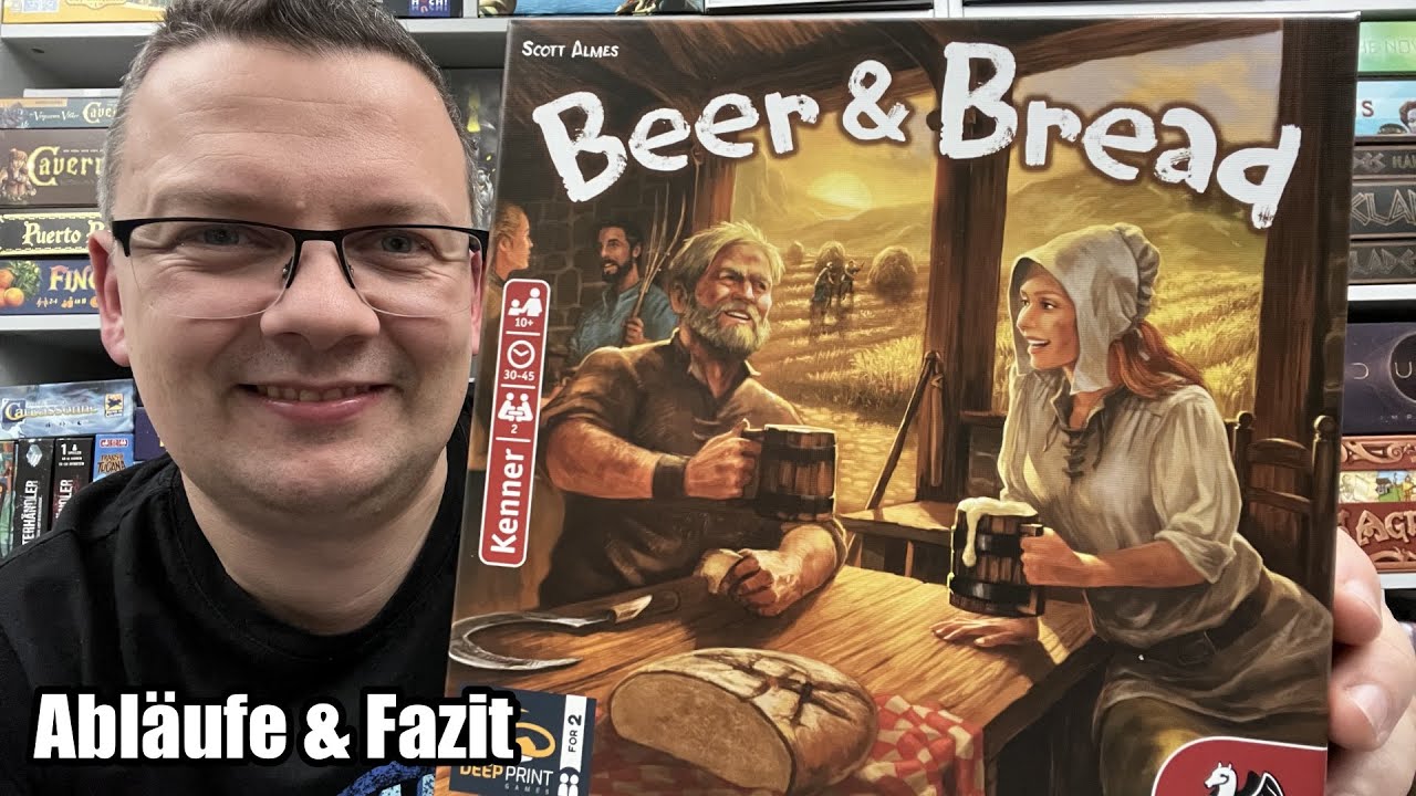 Beer & Bread (Pegasus Spiele) - 2-Personen-Spiel ab 10 Jahren rund um Bier und Brot