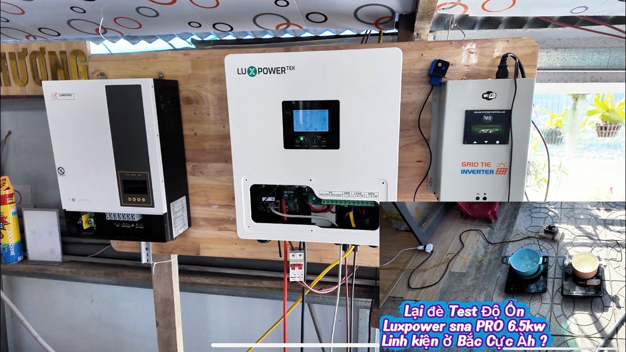 Tiếp tục Test Độ Ồn Luxpower SNA PRO 6.5kw với tải liên tục 4000w So sánh với Senergy 6kw Eco