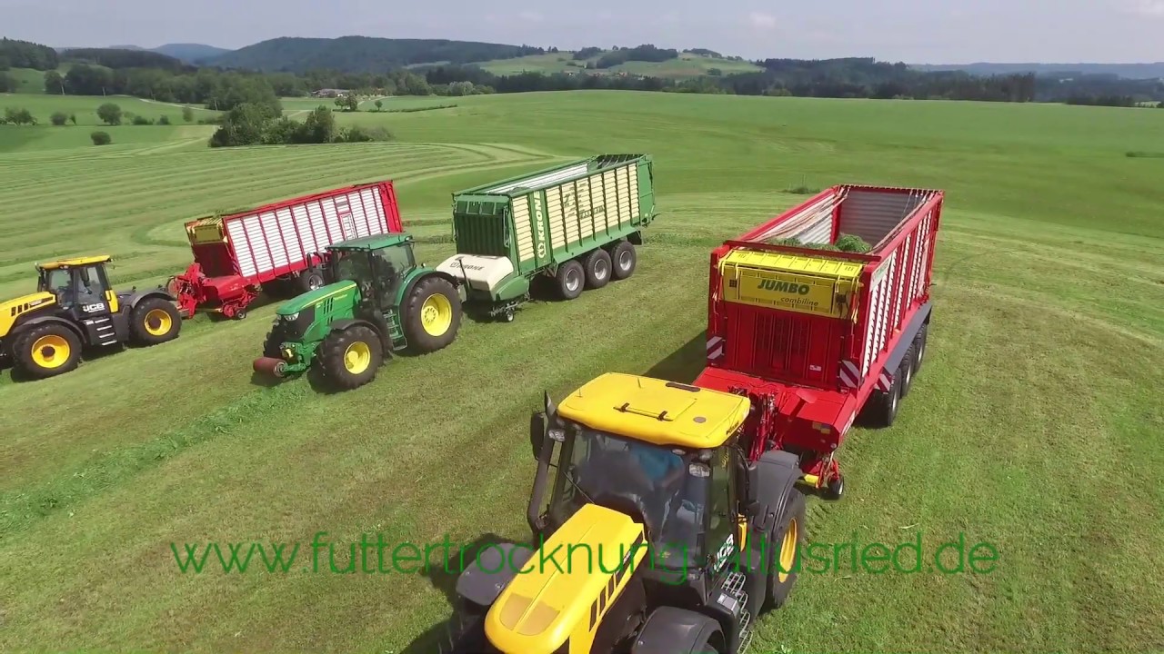 Produktionsdruchlauf der Futtertrocknung Altusried Cobs/Ballen