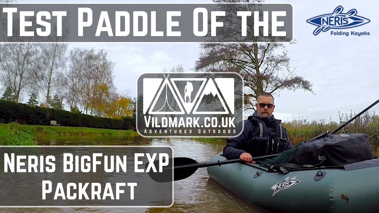 Test paddle of the Neris BigFun EXP Packraft. | PVC Packraft.