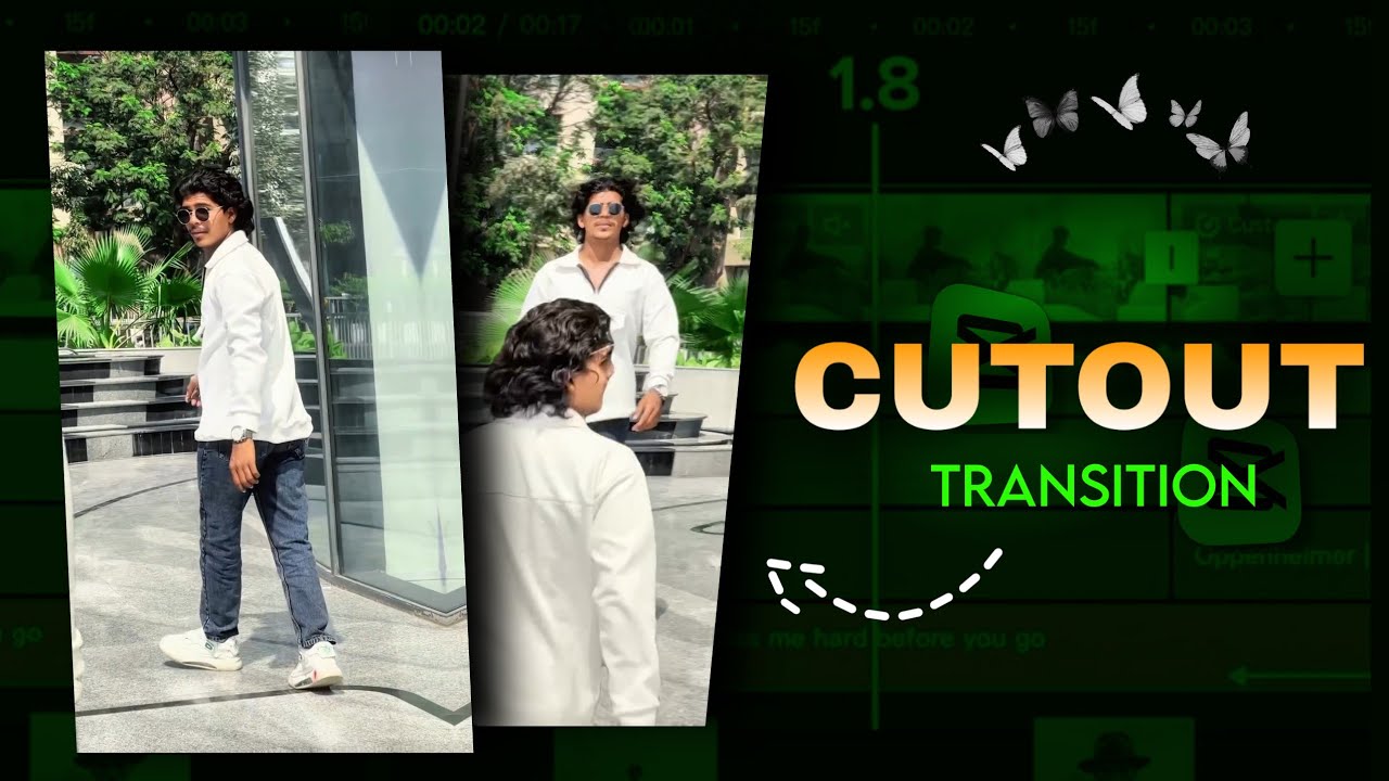 cutout transition capcut | trending transition capcut | Instagram trending reels editing | 💀