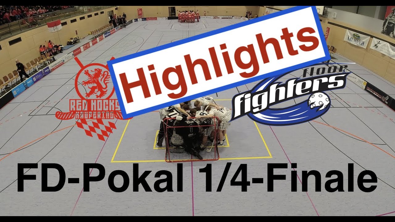 ‼️Highlights‼️ FD-Pokal Herren: 1/4 Finale: VfL Red Hocks Kaufering - Floor Fighters Chemnitz