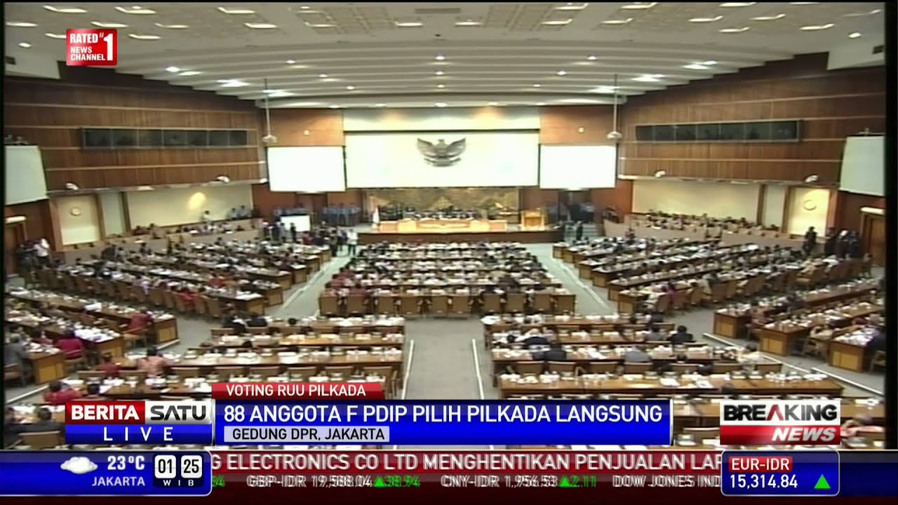 Breaking News: Jalannya Voting RUU Pilkada