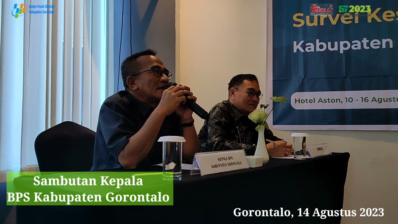 Pembukaan Pelatihan Gelombang 2 Survei Kesejahteraan Petani || BPS Kabupaten Gorontalo