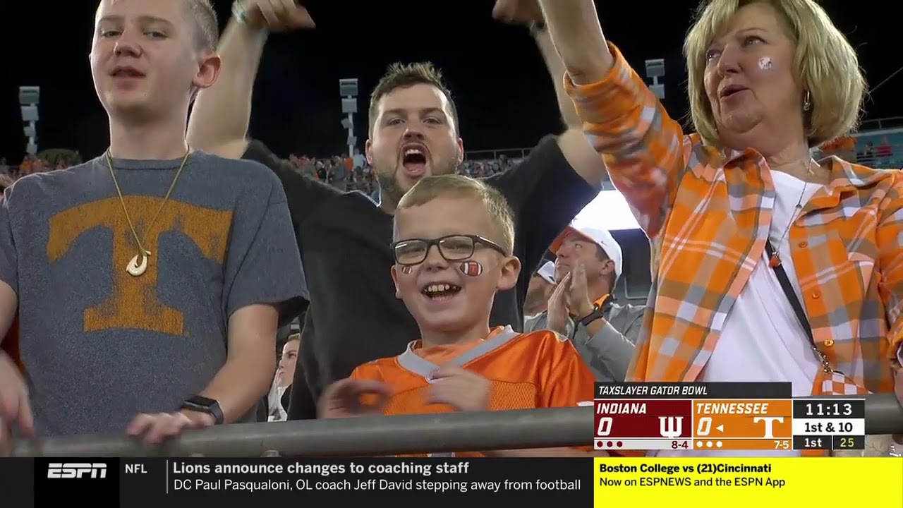 2020 Gator Bowl Tennessee vs Indiana