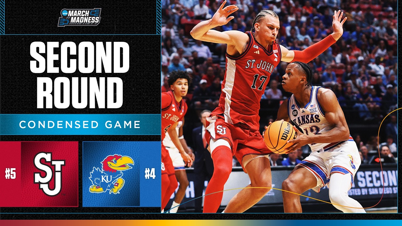 St. John&rsquo;s vs. Kansas - Second round NCAA tournament extended highlights