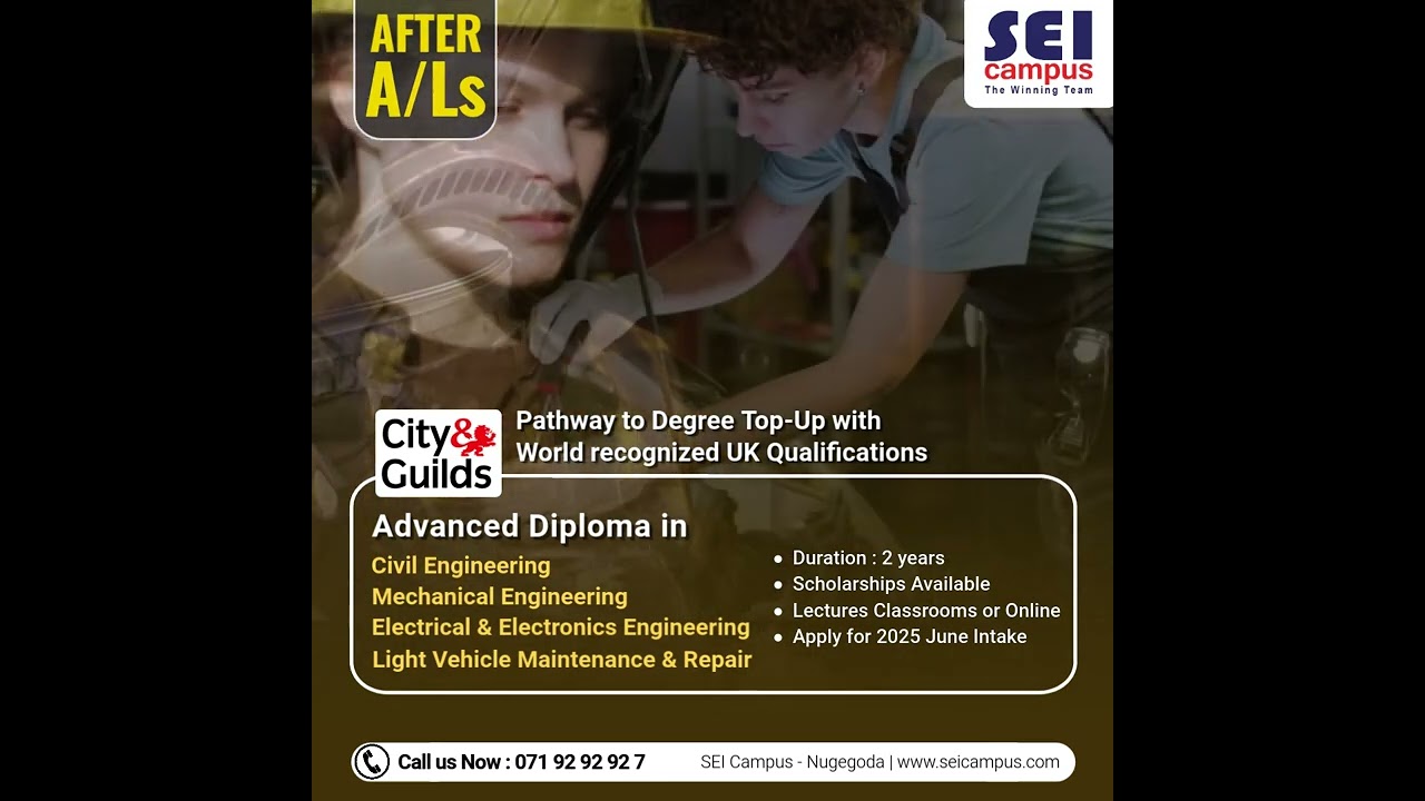 After your A/Ls | Pathway to Degree Top-Up with world recognized UK Qualifications