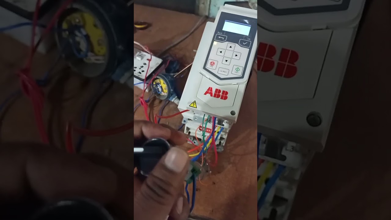 Motor speed controlling by potentiometer acs560 abb