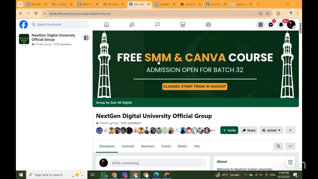LEC 12 | Portfolio Building & Digital Marketing Agency Roadmap – NDU SMM Course 2025