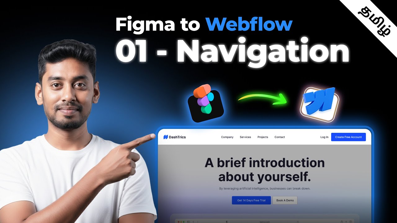 Figma to Webflow Navigation Tutorial | Webflow Classes & Responsive Header Guide
