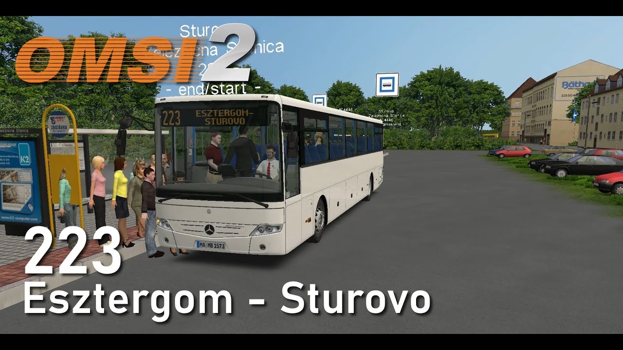 223 | Esztergom - Sturovo | Mercedes-Benz Intouro | OMSI 2 Dunántúl 3.0 HUN