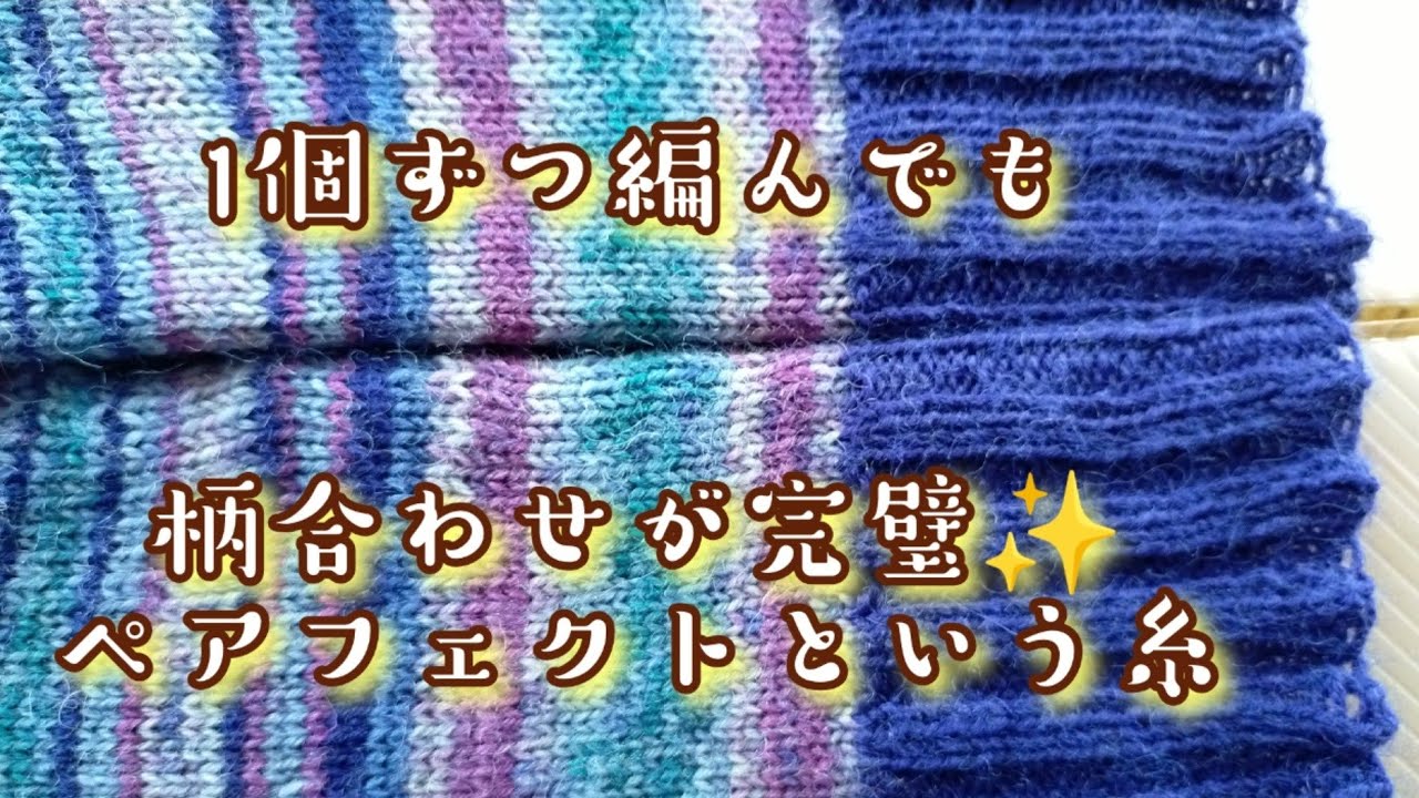 【毛糸紹介🧶】同じ🧦がノーストレスで作れちゃうレギア、ペアフェクトという糸で🧦編んでみた