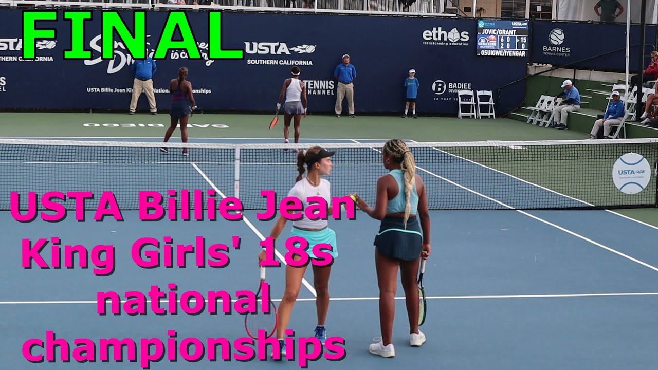 USTA girls' 18 national championships 🔥 Jovic/Grant vs Osuigwe/Lyengar 🎾 USTA tennis 2024 🔥