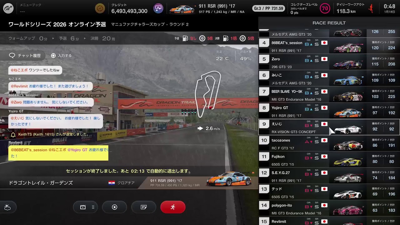 [GT7]ヨジローGT　雨ニモマケズその３