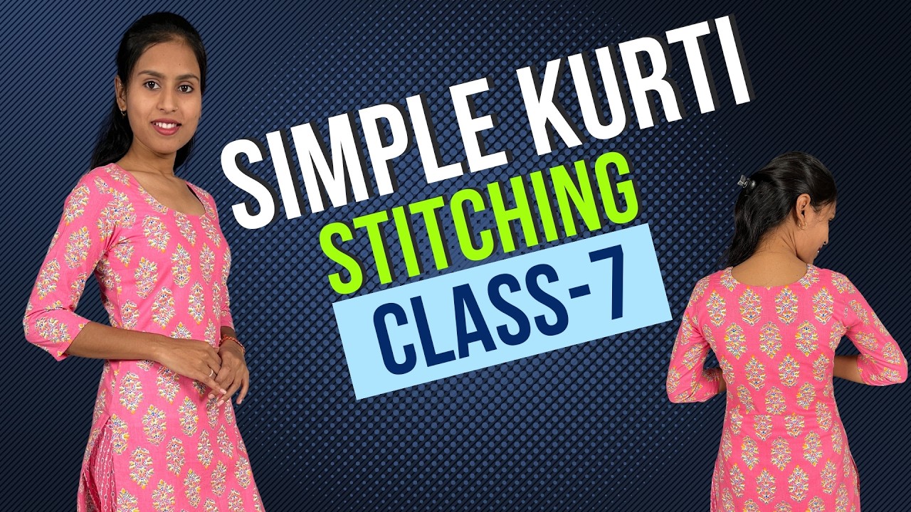 Simple Kurti Stitching || Kurti Suit Cutting and Stitching  || सिंपल Kurti सूट की सिलाई कैसे करें