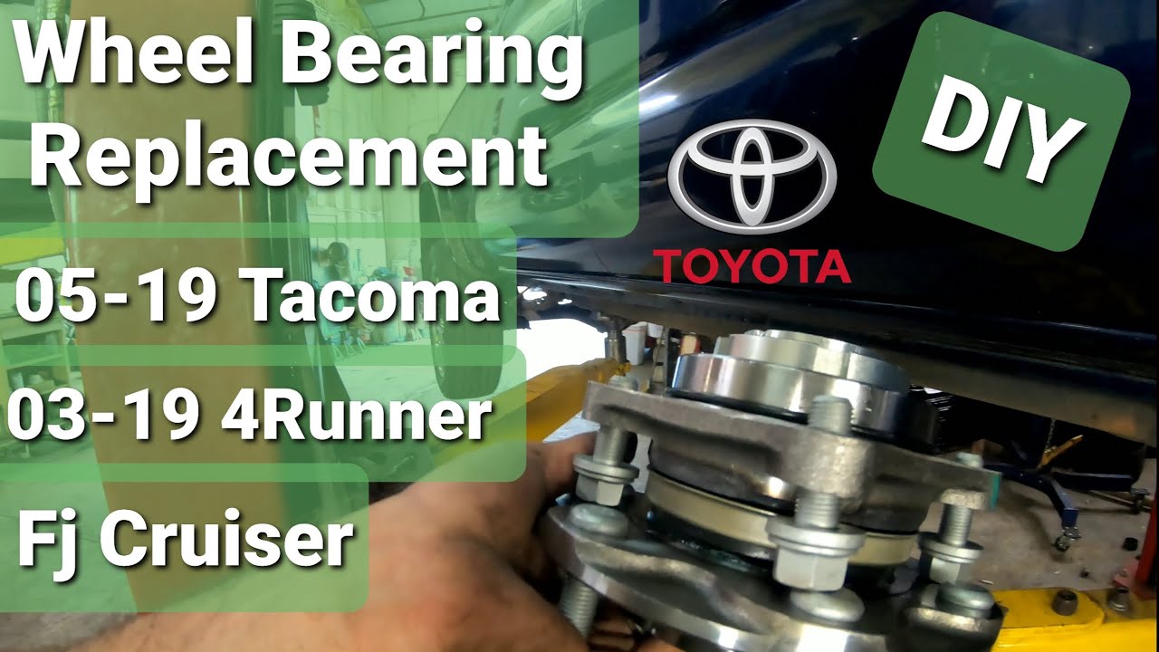 Замена подшипника ступицы колеса Tacoma 2005-2019 гг., передняя ступица Toyota в сборе