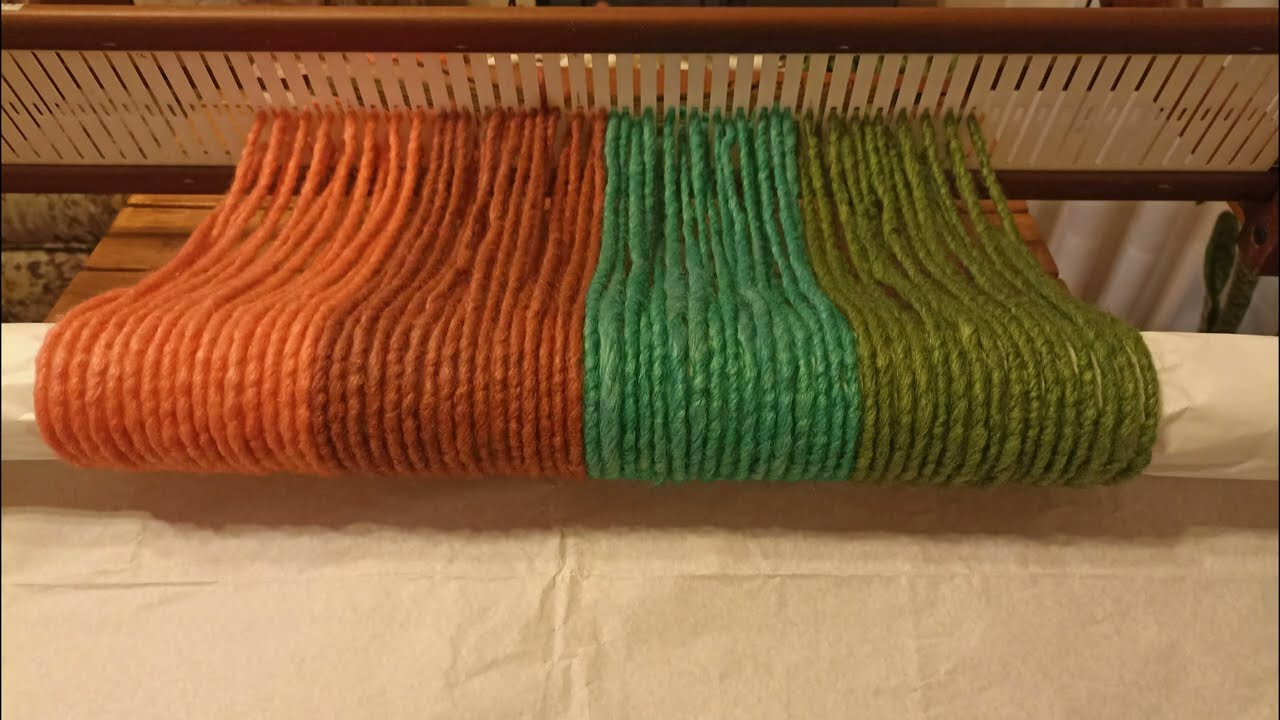 Telar María - de peine: ¡Otra forma de enrollar urdiembre! - Rigid heddle loom - Winding a warp