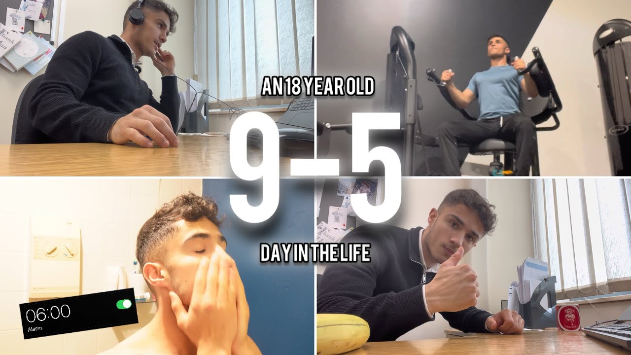 Day In The Life Working A 9-5 Office Job At 18