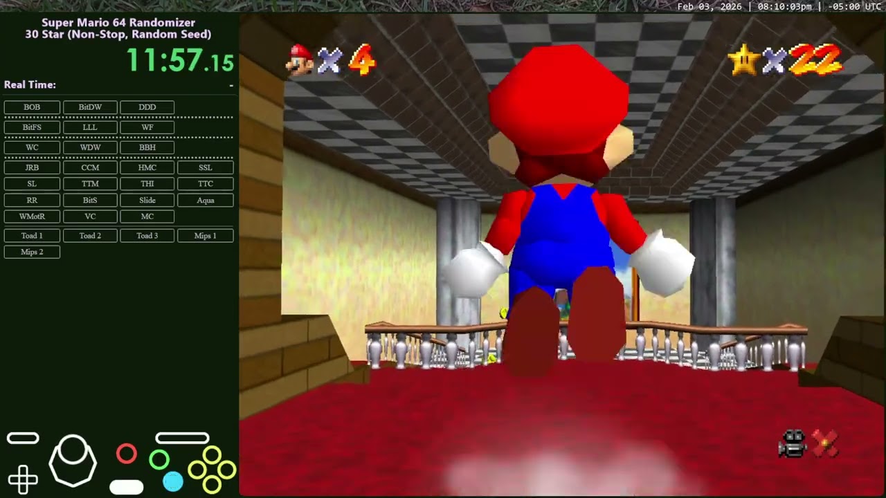 [PB] SM64 Randomizer 30 Star - 18m 46s [Non-Stop, Danger]