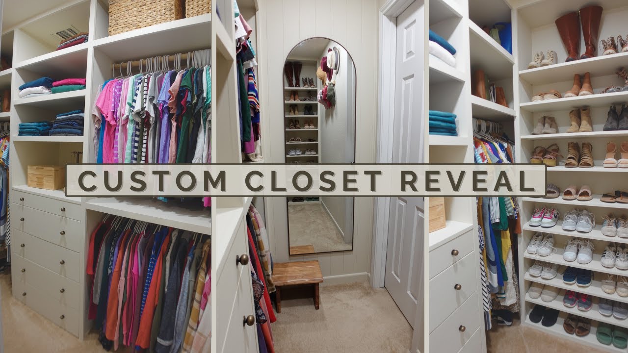 BUDGET CUSTOM CLOSET REVEAL | DIY CLOSET MAKEOVER