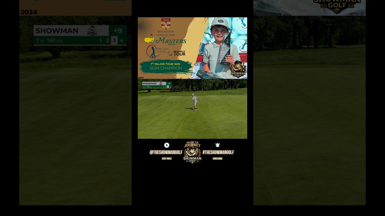 Won first Major at age 5 🏆 watch full round attached 🏌️‍♂️⛳️ 