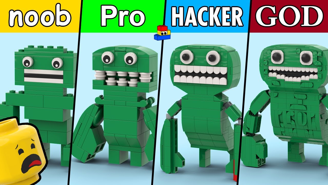 LEGO Jumbo Josh: Noob, Pro, Hacker, and God Tutorials // Garten of Banban