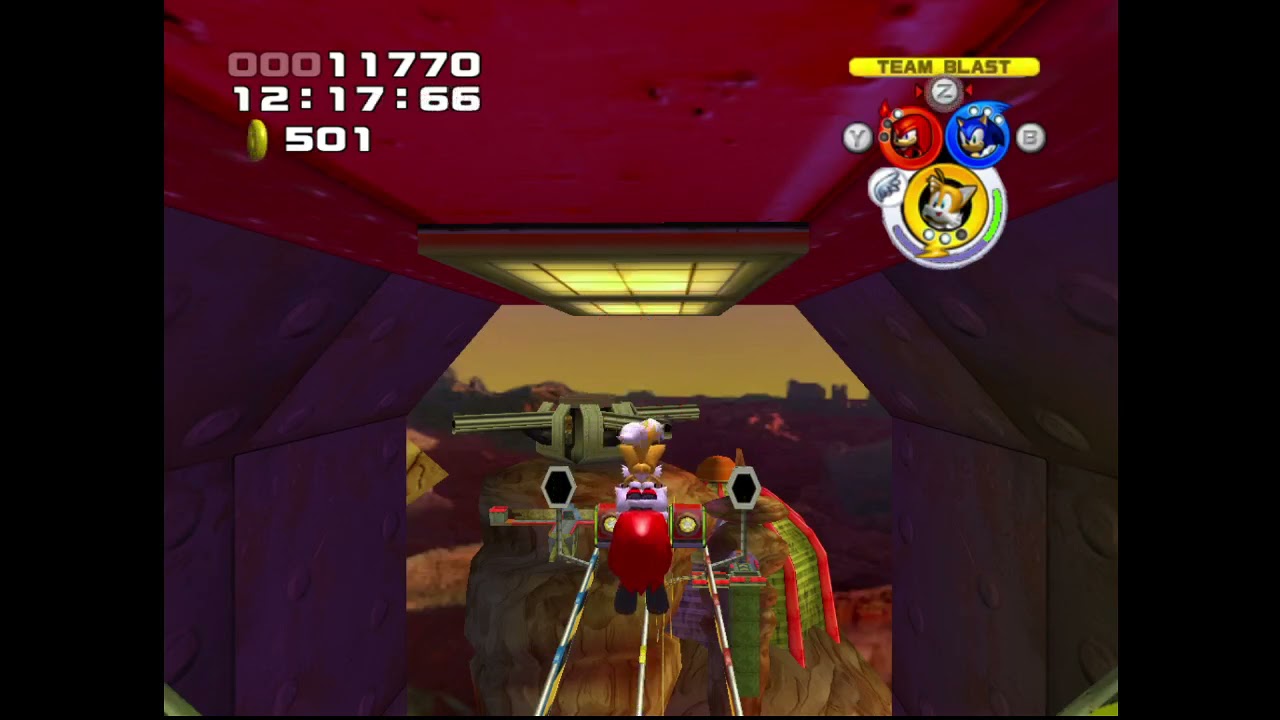 Sonic Heroes - Bullet Station T-Sonic Ring Attack - 573 Rings (WR)