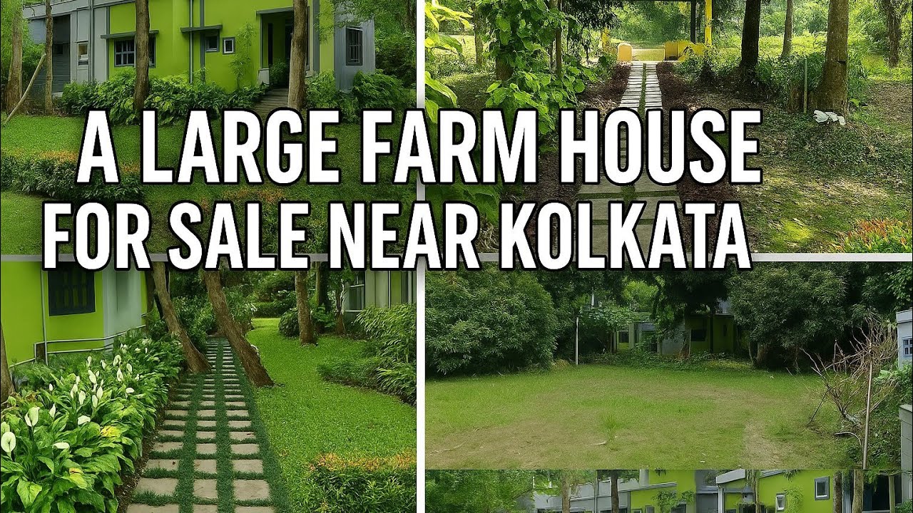 #Realestate LARGE 60 COTTAH FARM BUNGALOW FOR SALE AT MADHYAMGRAM, NEAR KOLKATA. CONTACT@ 7003944379